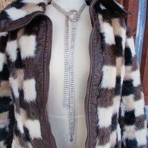 BLING Vintage Long Silver Rhinestone Chain Necklace Belt Elegant Women's Jewelry